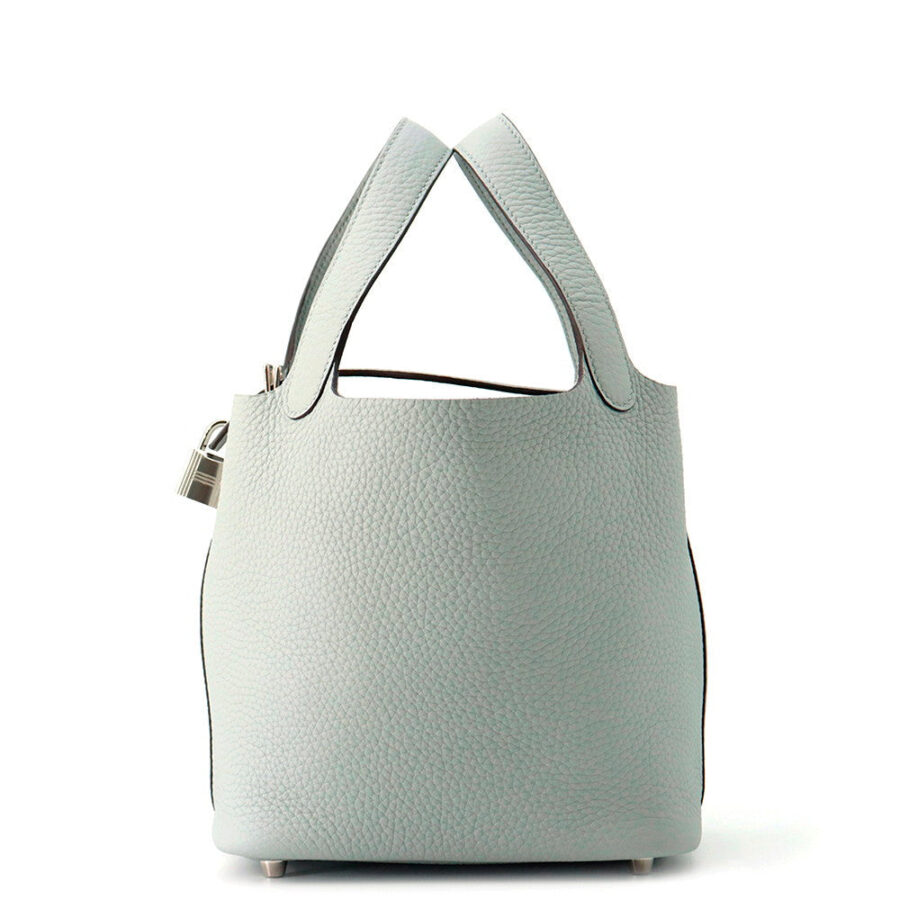 HERMES Picotin Lock Blue Gacier Taurillon Clemence Size PM | Studio Nafay