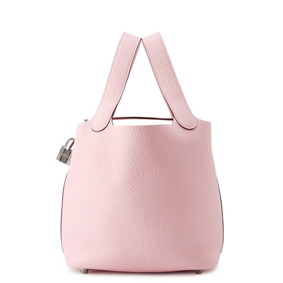 HERMES Picotin Lock Rose Sakura Taurillon Clemence Size PM | Studio Nafay
