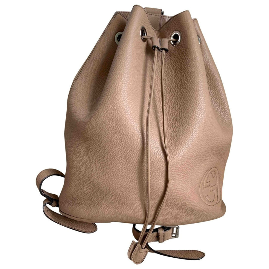 Gucci beige leather backpacks | Studio Nafay