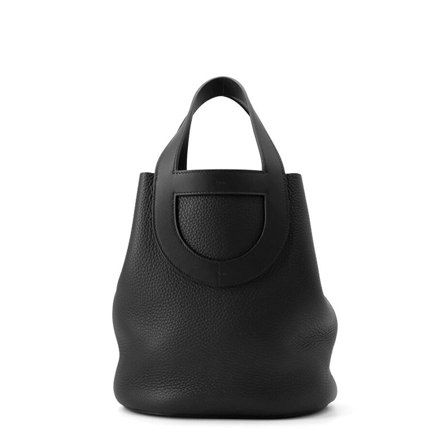 HERMES in-the-loop Tote Bag Black Taurillon Clemence Size 23 | Studio Nafay