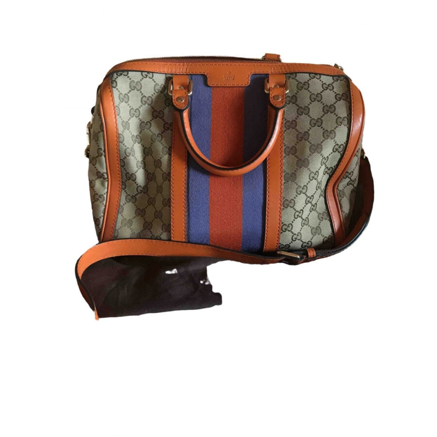 Gucci boston orange cloth handbag | Studio Nafay