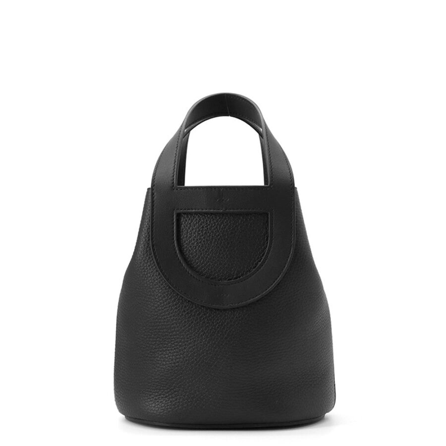 HERMES in-the-loop Tote Bag Black Taurillon Clemence Size 18 | Studio Nafay
