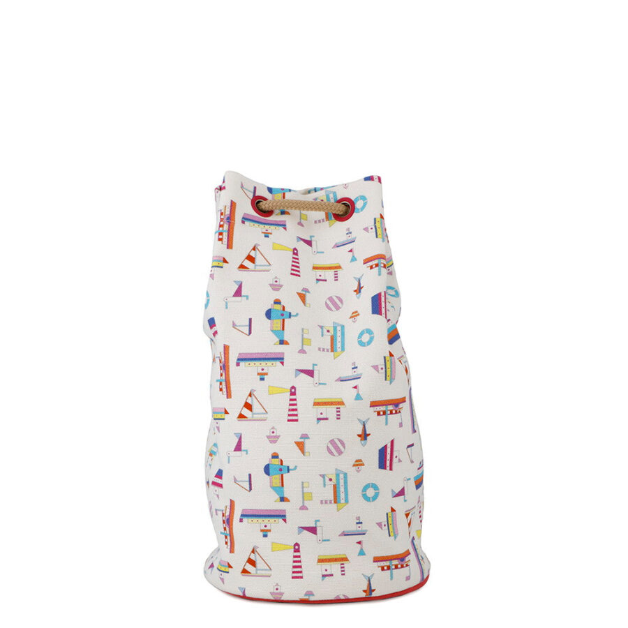 HERMES Petit Chartier Duffle Bag Multicolor Cotton | Studio Nafay