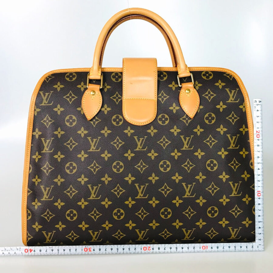 LOUIS VUITTON Business bag Monogram canvas Brown Handbag Rivoli | Studio Nafay