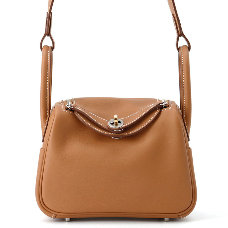 HERMES Lindy Gold Swift Leather Size Mini | Studio Nafay