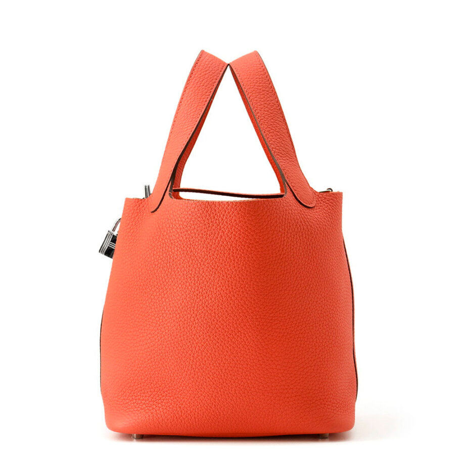 HERMES Picotin Lock Rose texas Taurillon Clemence Size PM | Studio Nafay