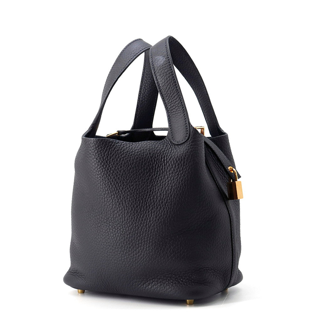 HERMES Picotin Padlock Caban Taurillon Clemence Size PM
