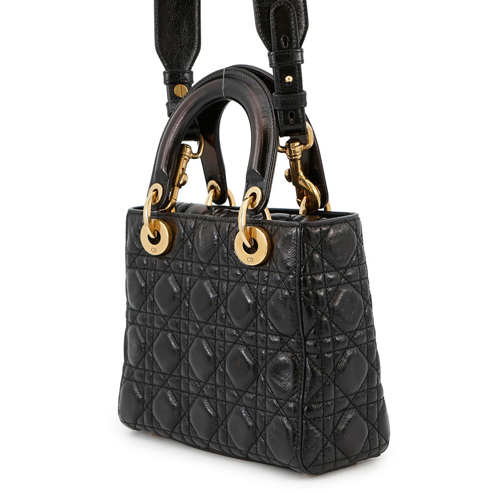 Dior Lady Dior Niki de Saint Phalle collaboration 2-way handbag BlackM0574VYJ Leather Size Small