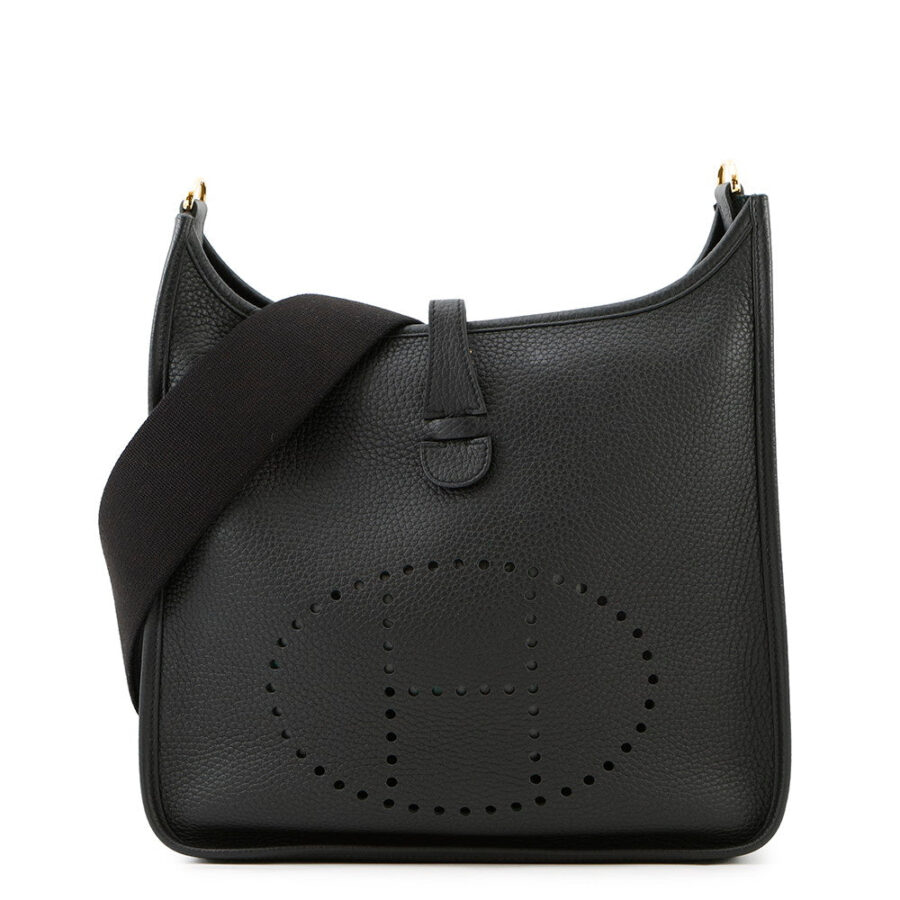 HERMES Evelyne3 Black Taurillon Clemence Size PM | Studio Nafay