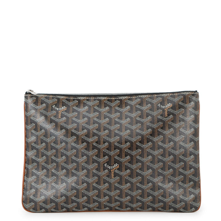 GOYARD Senna Clutch Bag Black/NaturalSENAT2MMLTY01CL03P PVC Leather Size MM | Studio Nafay