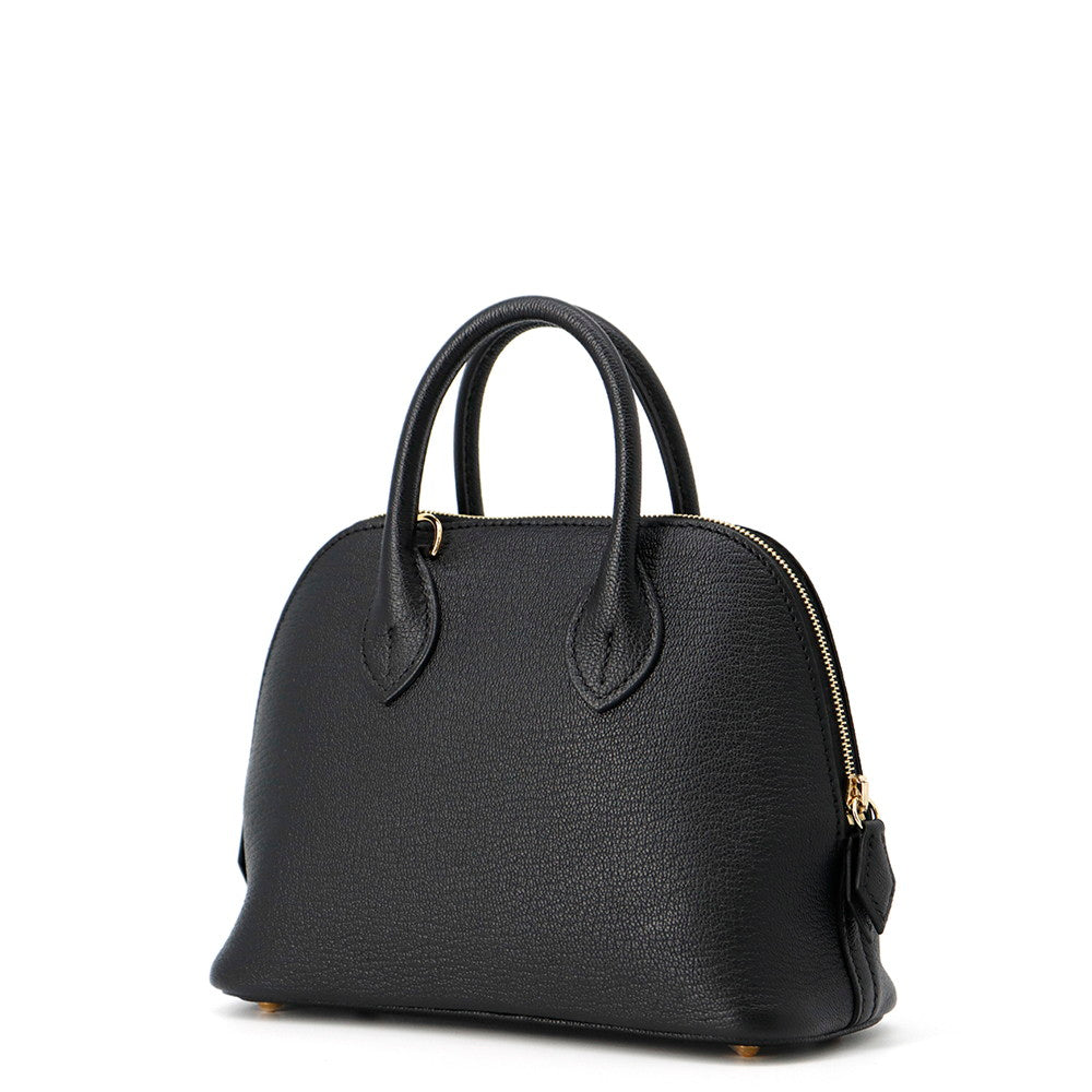 HERMES Bolide Black Chevre Myzore Goatskin Size Mini