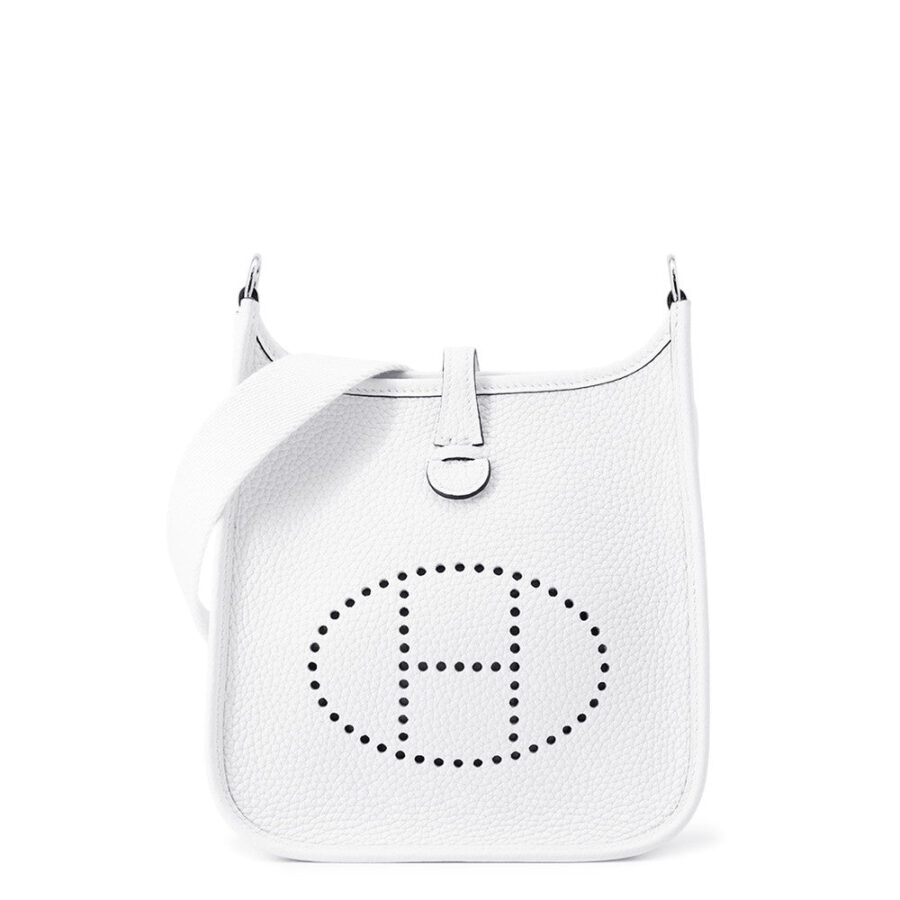HERMES Evelyne Long New White Taurillon Clemence Size TPM | Studio Nafay