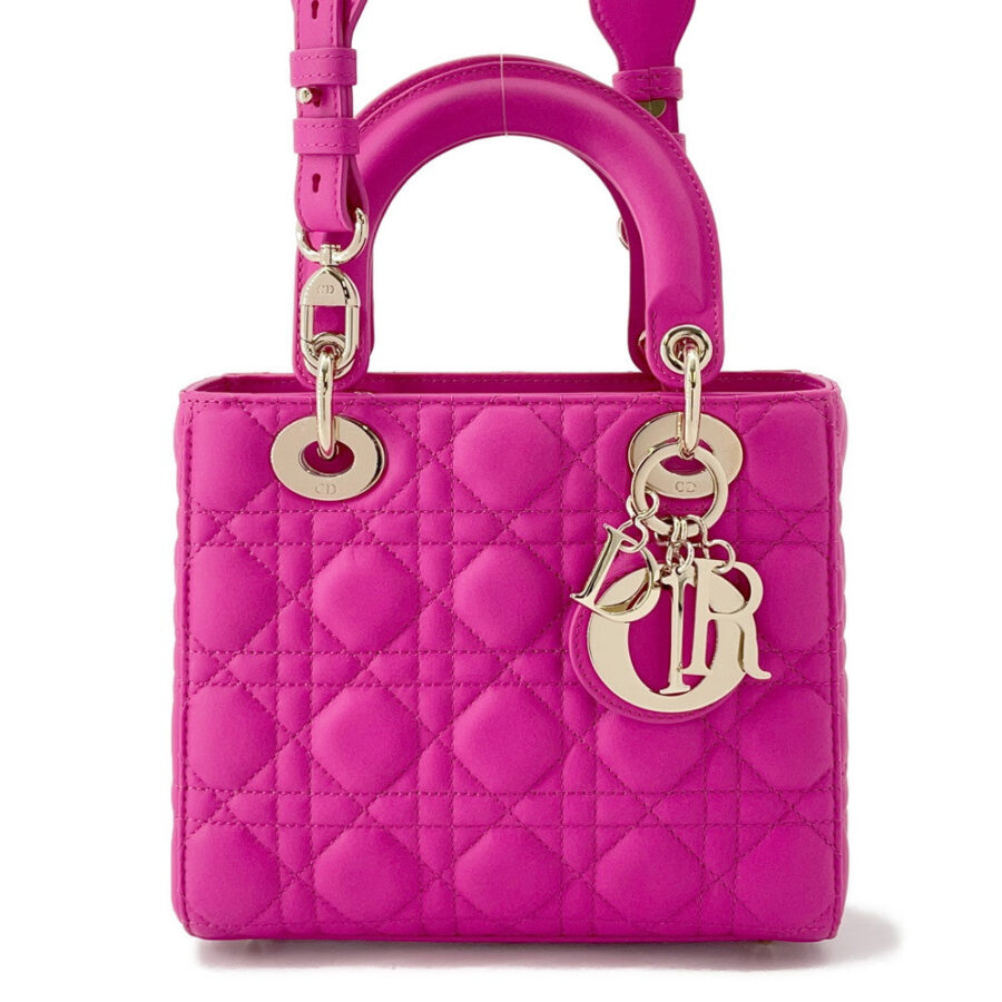 Dior Lady's Dior MY ABCDIOR Cannage 2-way Bag PinkM0538ONGE Lambskin Size Small | Studio Nafay