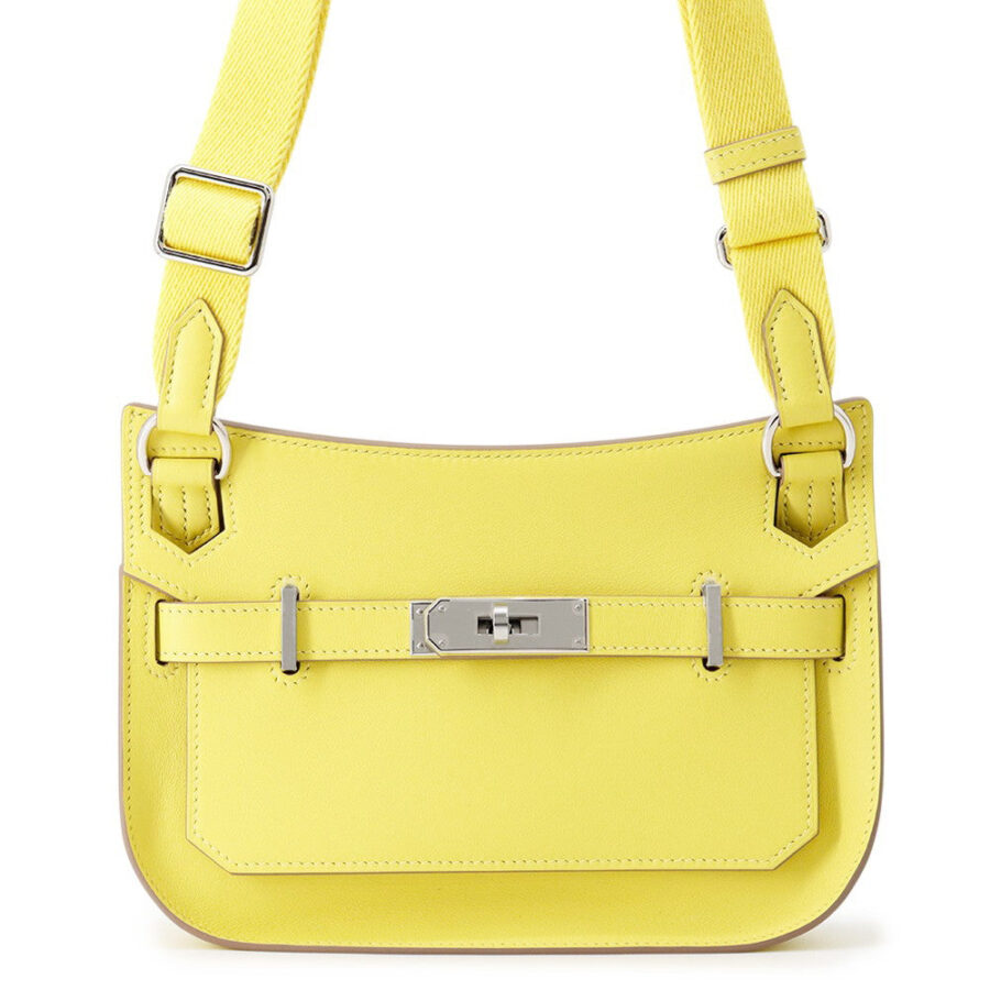 HERMES Jypsiere Lime Swift Leather Size Mini | Studio Nafay