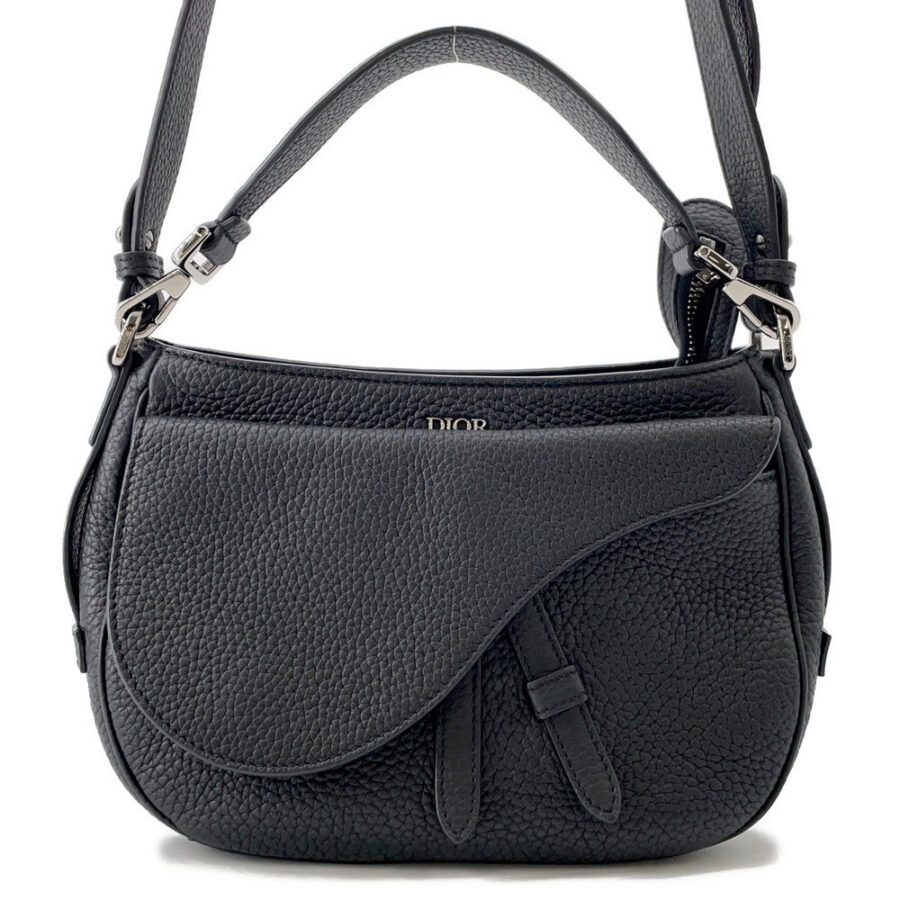 Dior Saddle Mini Soft Bag Black1ADHO023 Leather | Studio Nafay