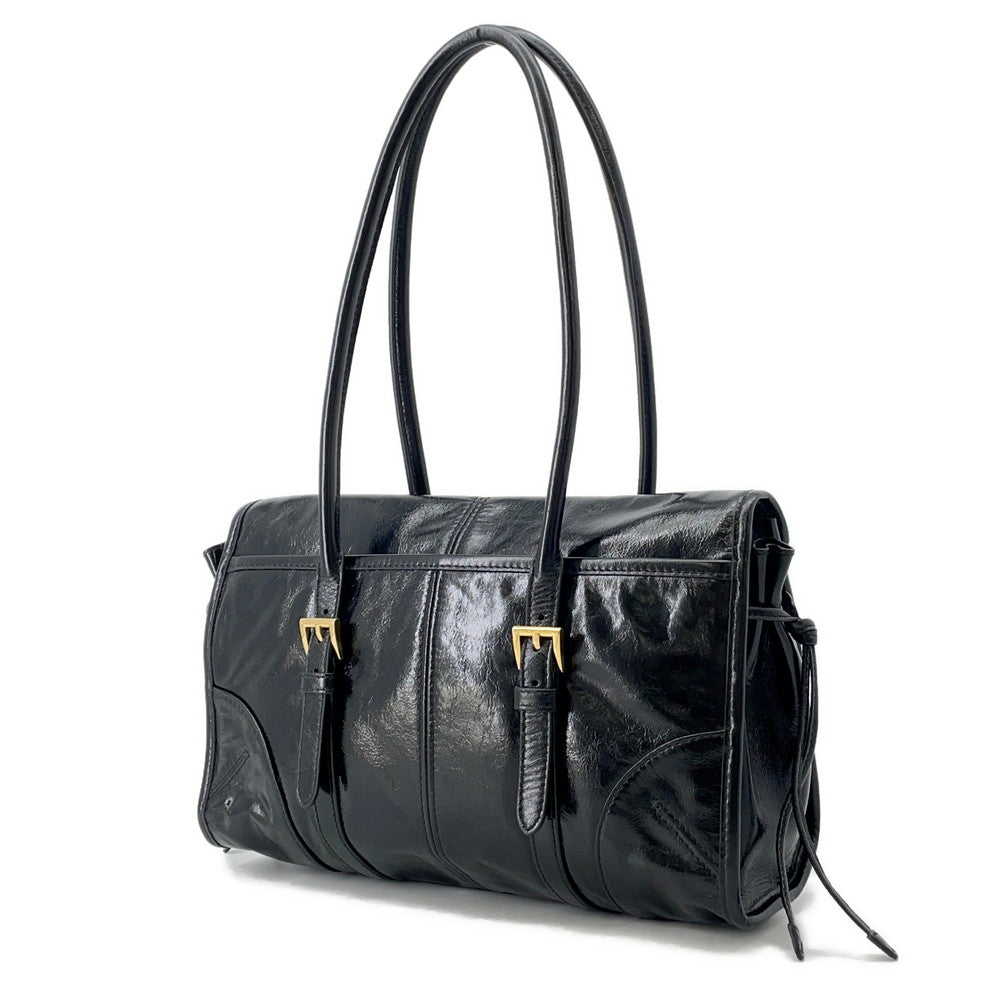 PRADA Shoulder Bag Black1BD376 Leather Size Medium