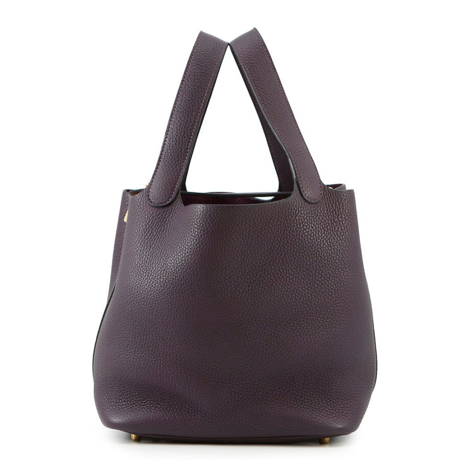 HERMES Picotin Lock Cassis Taurillon Clemence Size MM | Studio Nafay