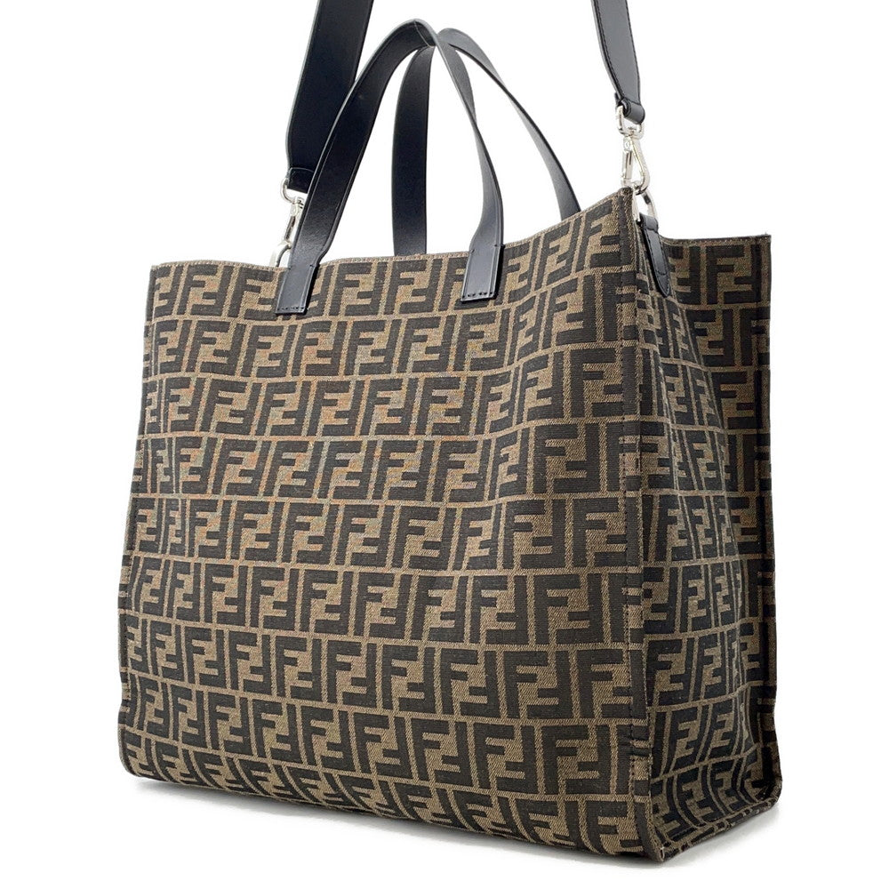 FENDI Fragment 2-way Tote Bag Pokemon Dragonite Brown/Black8BH357 Canvas