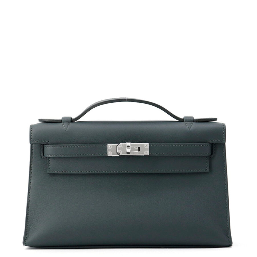 HERMES PochetteKelly Vert Mangrove Swift Leather | Studio Nafay