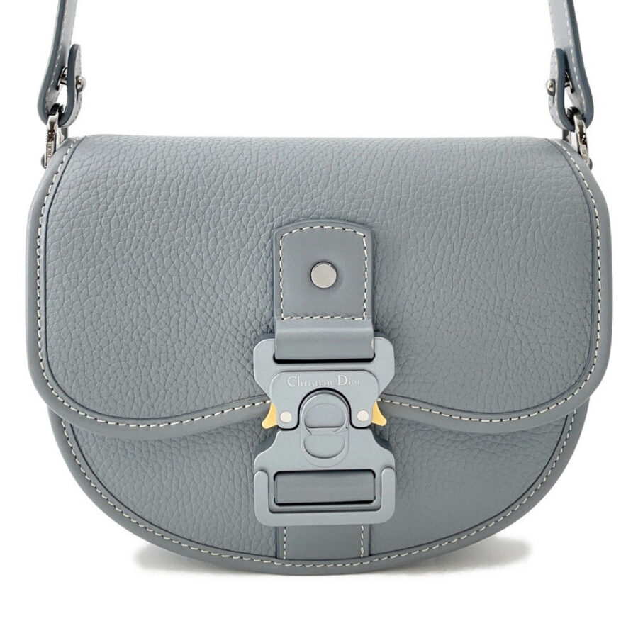 Dior Gallop Shoulder Bag Gray1ADPO033LAC Leather | Studio Nafay