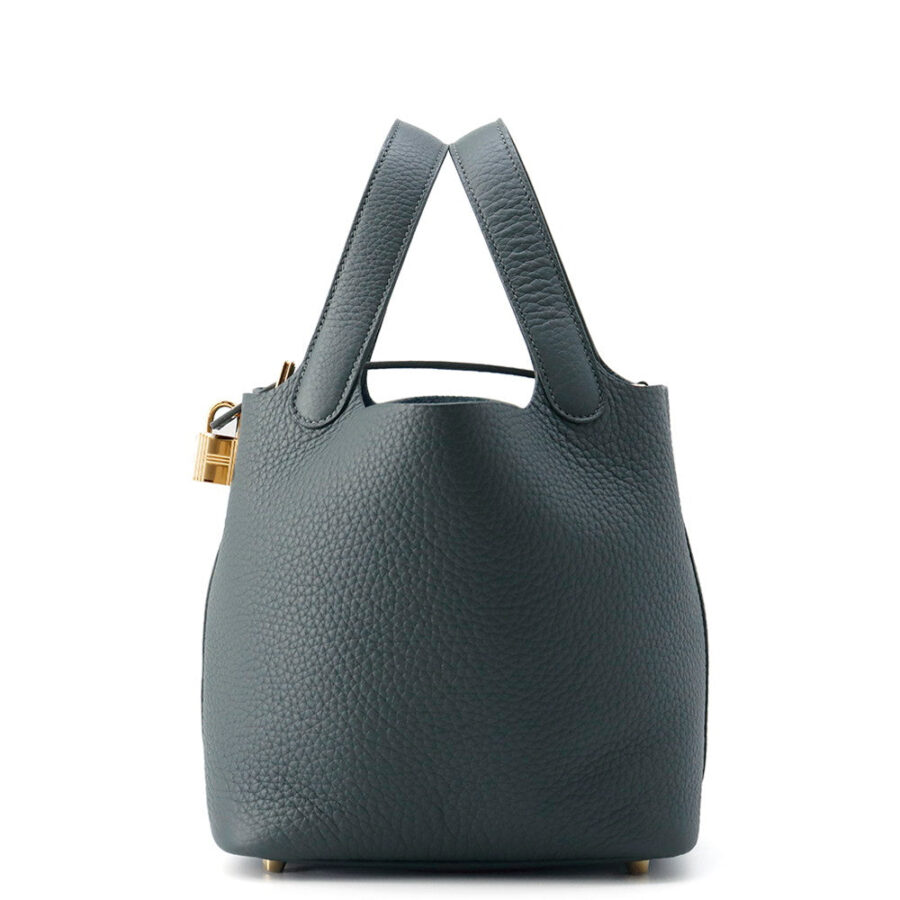 HERMES Picotin Lock Vert Mangrove Taurillon Clemence Size PM | Studio Nafay