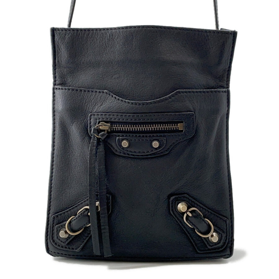 BALENCIAGA Milkyway Shoulder Bag Black255406 Leather Metalic | Studio Nafay