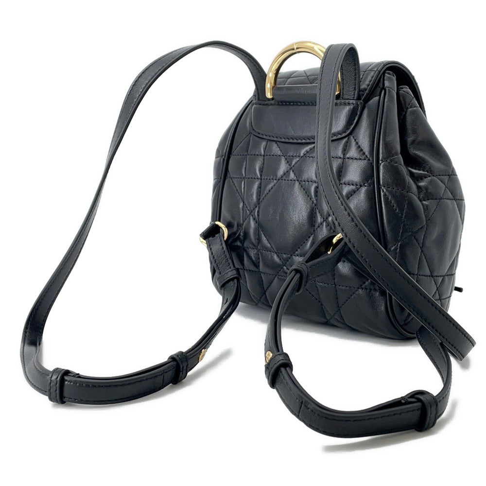 Dior Macrocannage Caro Backpack BlackM6302UNOZ Lambskin Size Small