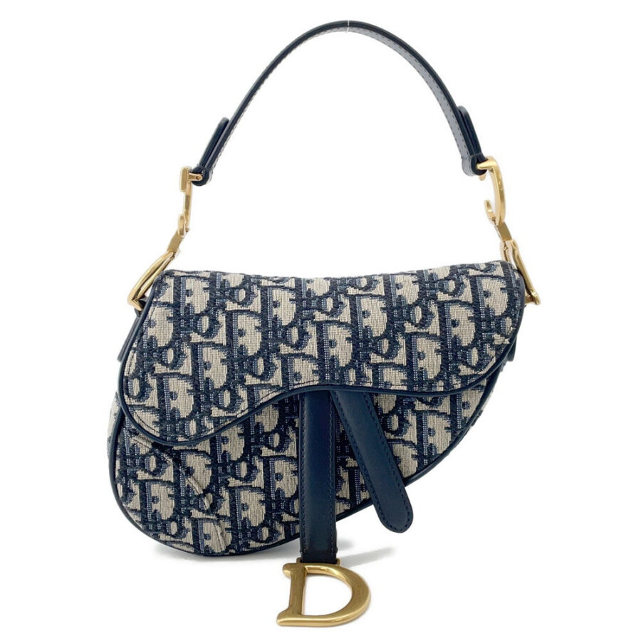 Dior Saddle Oblique One Shoulder Bag NavyM0455CTZQ Canvas Leather | Studio Nafay