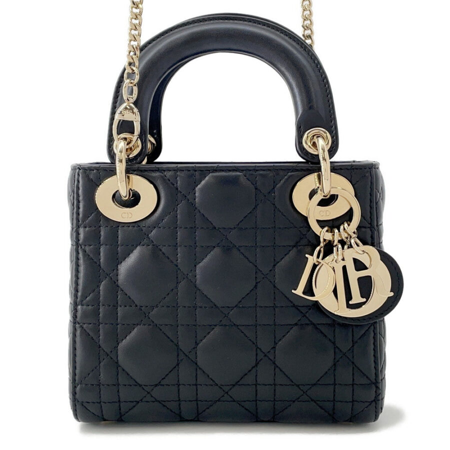 Dior Lady Dior BlackM0505 ONGE-M900 Lambskin Size Mini | Studio Nafay