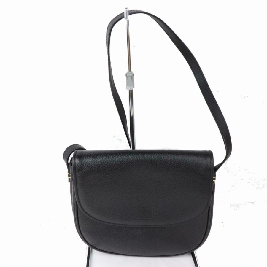 Burberry Shoulder Bag Black Leather (SHC1-14387) | Studio Nafay