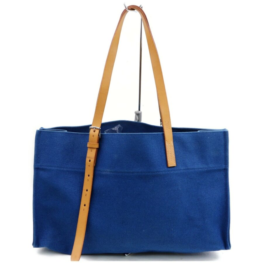 Brand Inspired Hermes Tote Bag Etriviere Blue Canvas (SHC7-10179) | Studio Nafay