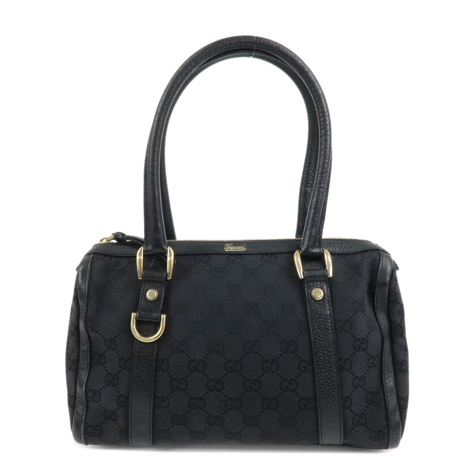 GUCCI Abbey Mini Boston Bag Hand Bag Black 130932