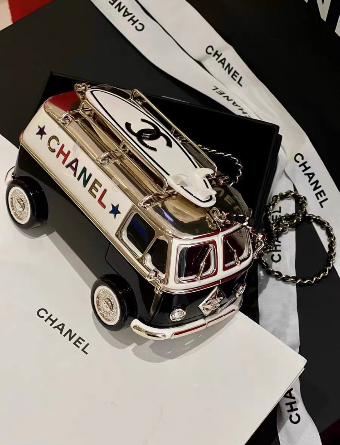 Chanel 24C Mini bus Van Hollywood Minaudiere Mini Bag handbag Collectible - Product Image 2