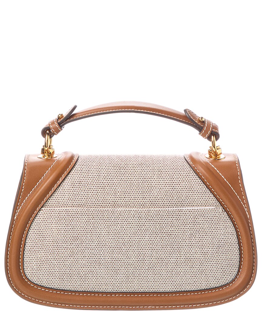 Gucci Blondie Medium Top Handle Canvas & Leather Shoulder Bag