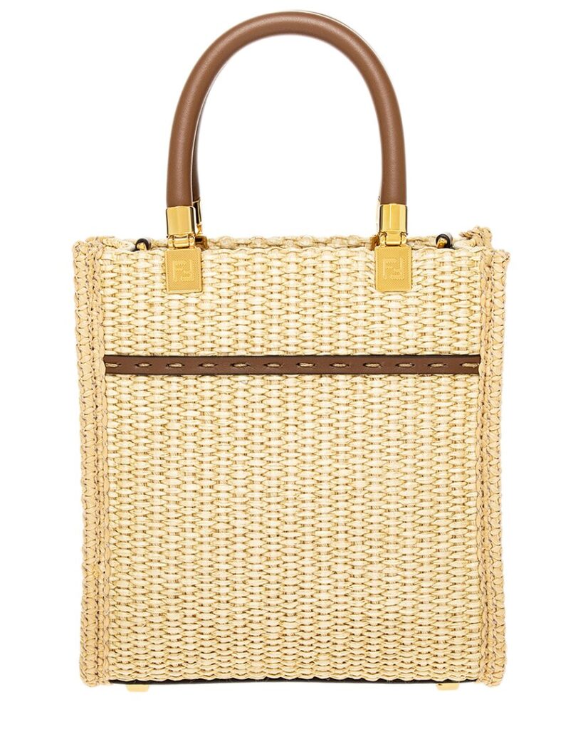 Fendi Sunshine Mini Leather-Trim Tote - Product Image 2