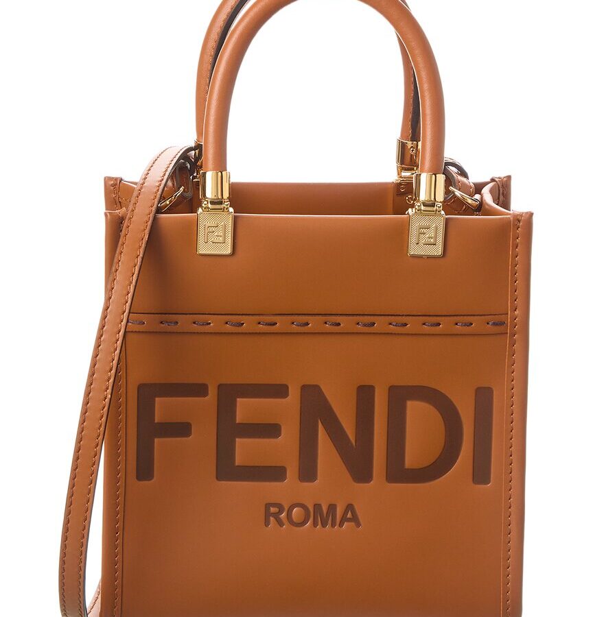 Fendi Sunshine Mini Leather Tote | Studio Nafay