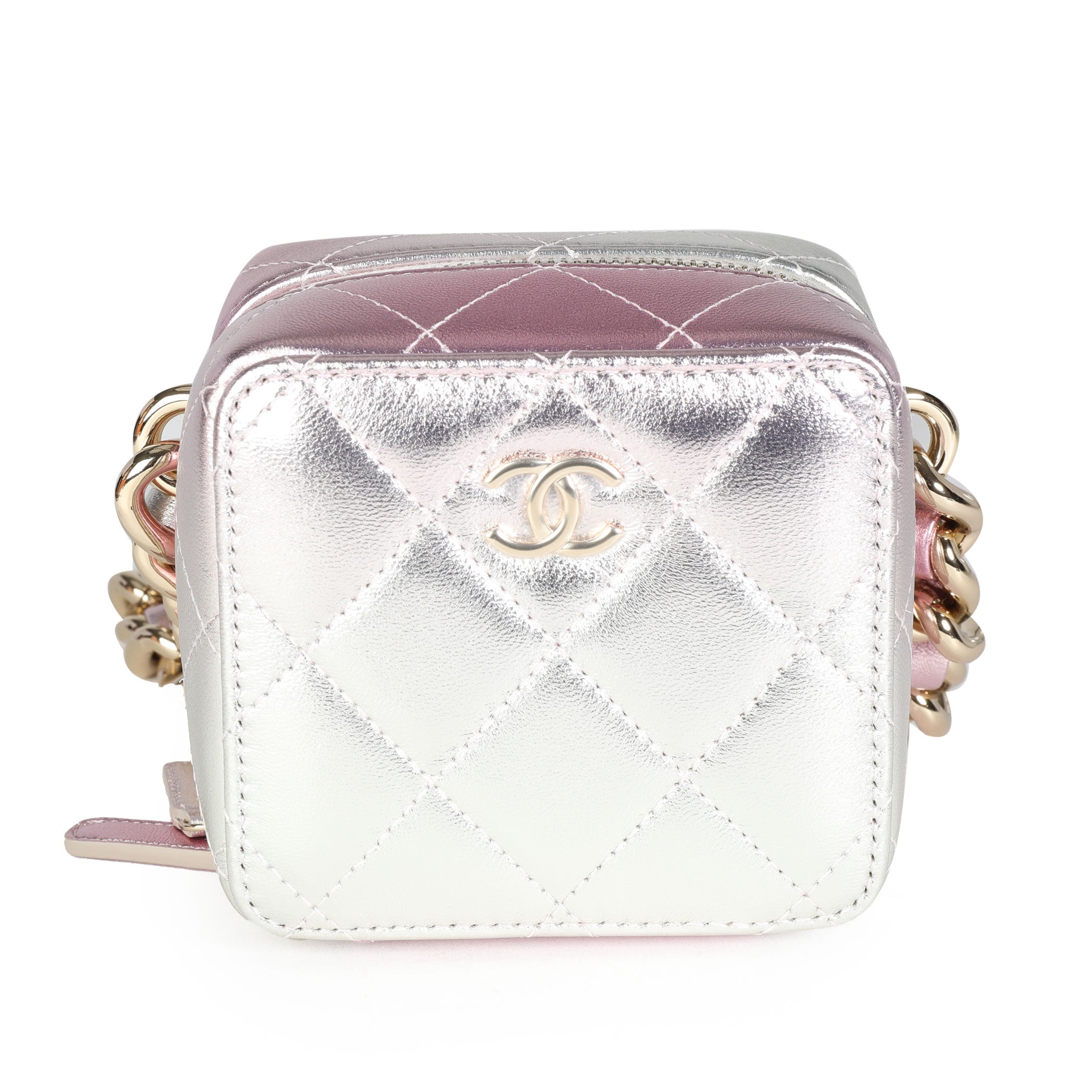 Chanel Mini Lambskin Gold Crossbody Bag