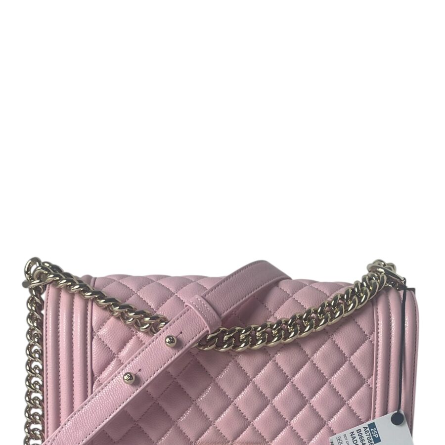 Chanel NWT Pink Caviar Medium Boy Bag | Studio Nafay