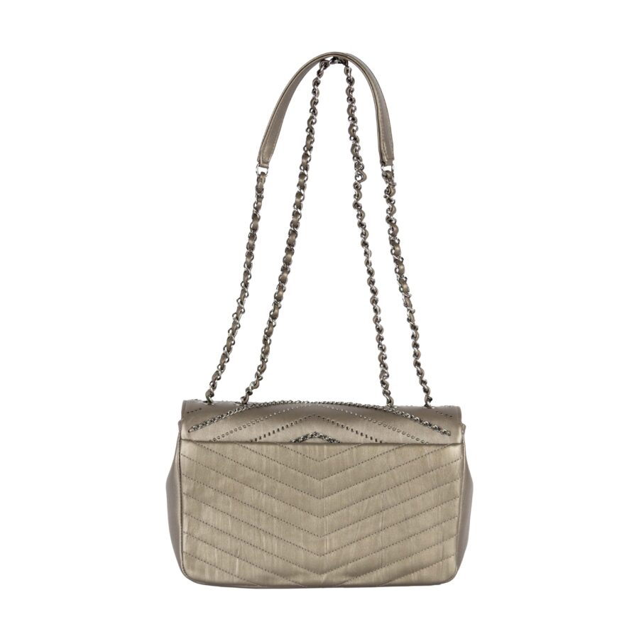 CHANEL Chanel Embelished 'Chain Sequins' Chevron Flap Bag | Studio Nafay