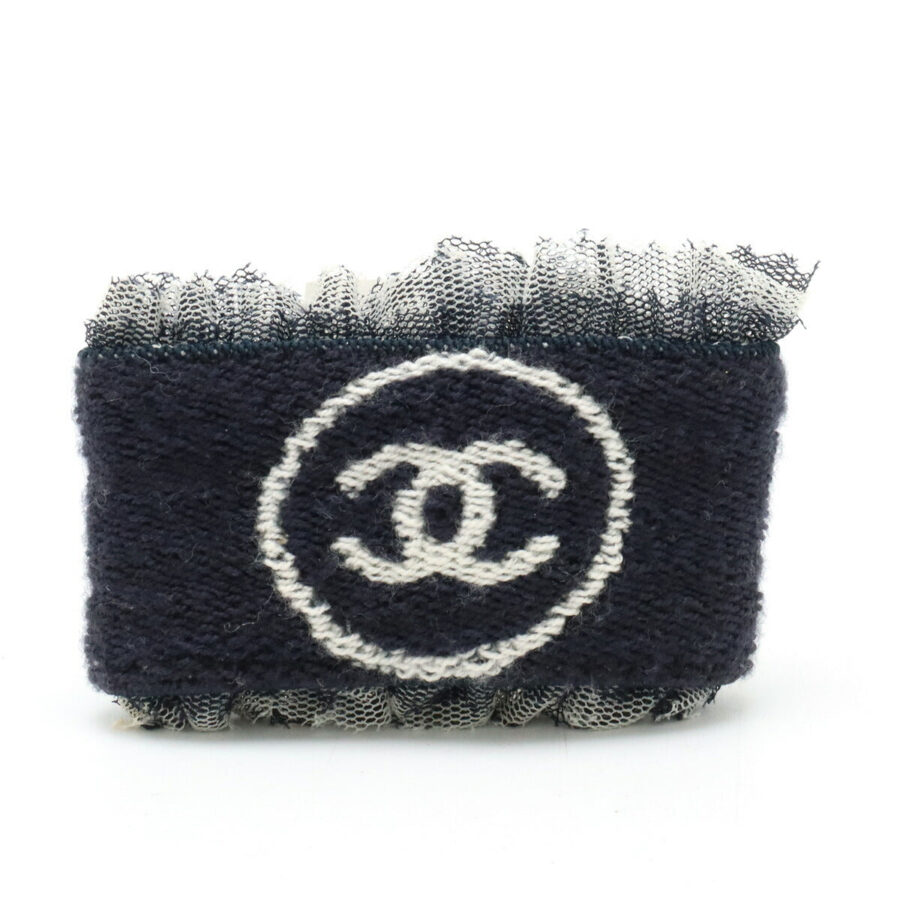 Chanel Cotton Lace Coco Mark Wristband Classic Flap Tote | Studio Nafay