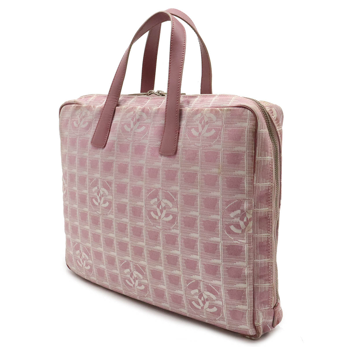 Chanel Nylon Jacquard New Travel Line Briefcase Classic Flap Tote