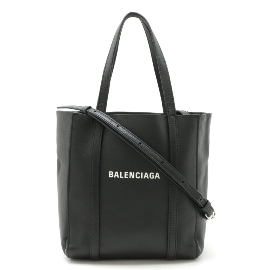 Balenciaga Leather Everyday Tote XXS Black | Studio Nafay