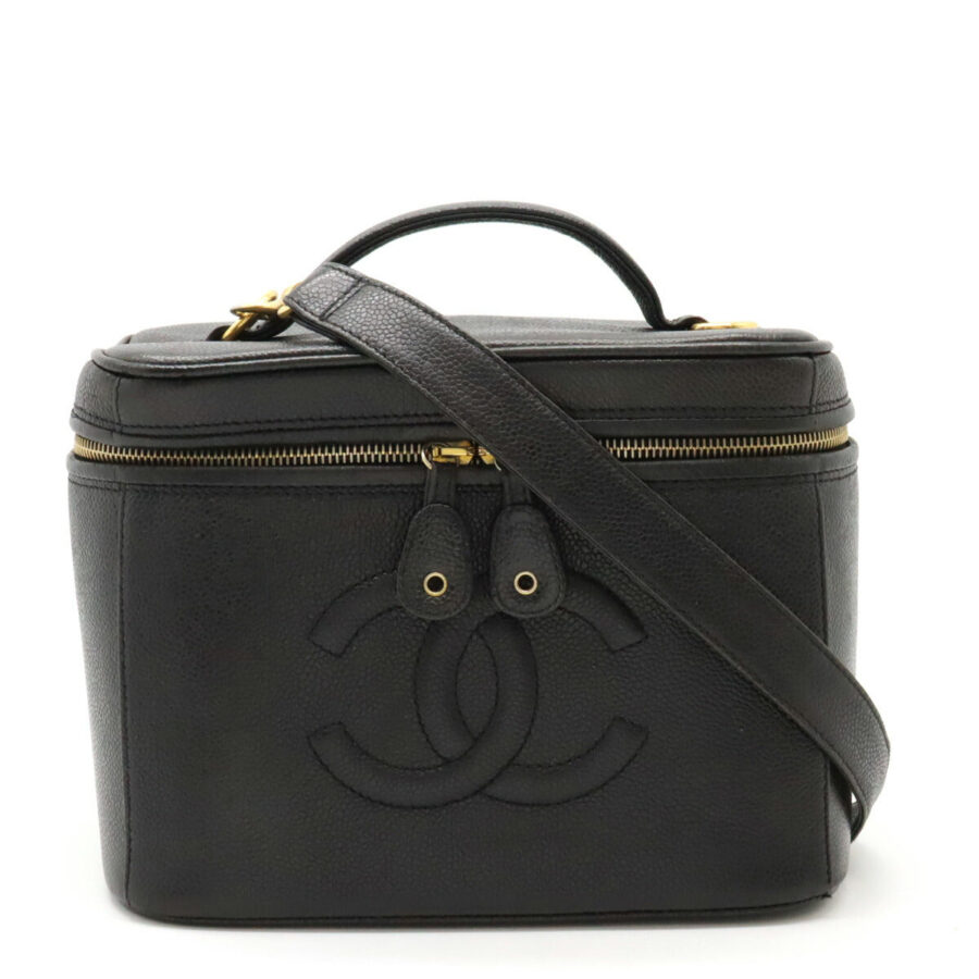 Chanel Coco Mark Caviar Skin 2way Handbag Classic Flap | Studio Nafay