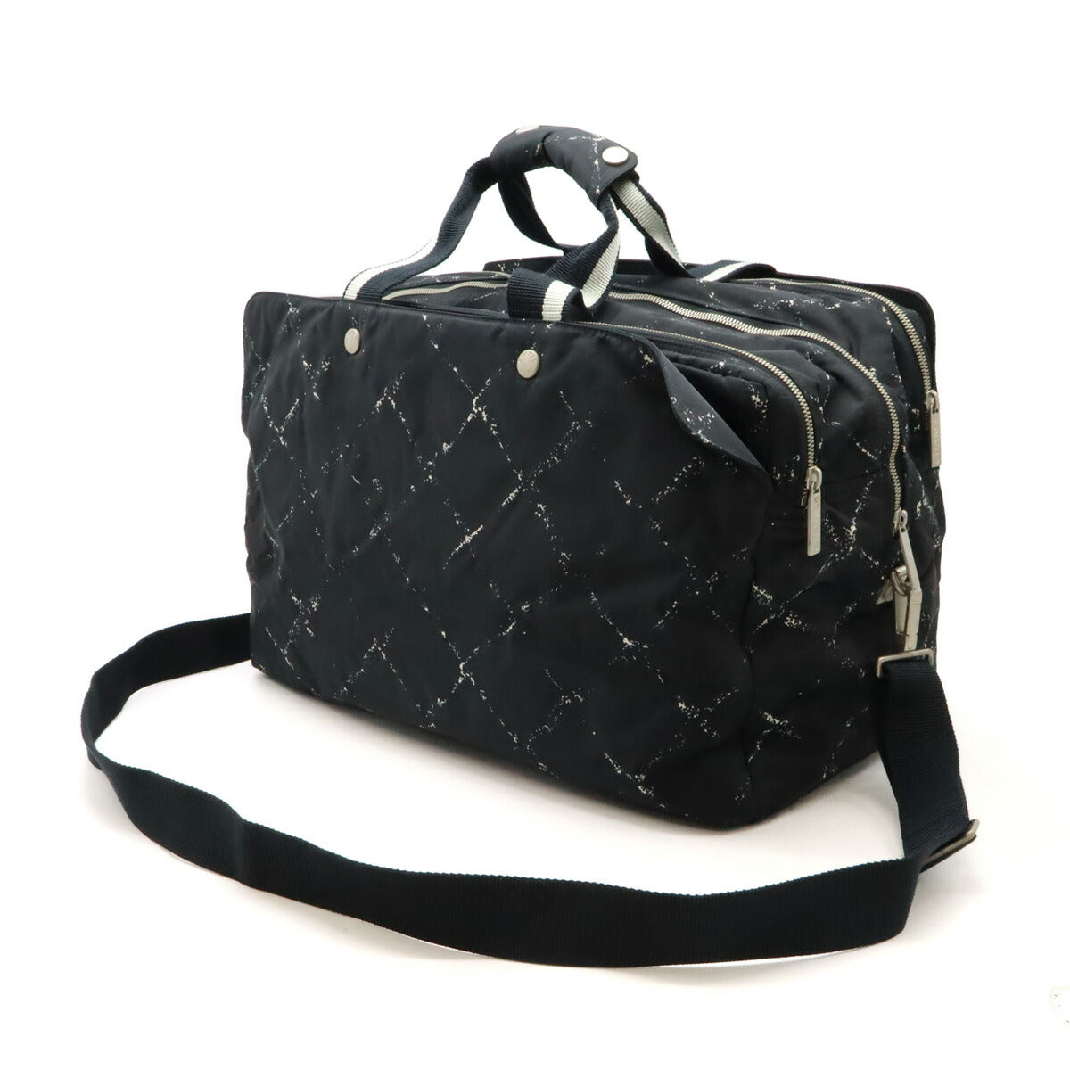 Chanel Nylon Travel Line 2way Boston Bag Classic Flap