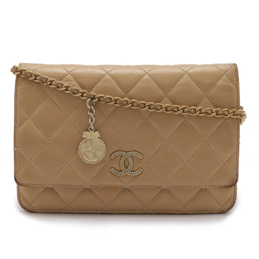 Chanel Matelasse Coco Mark Chain Wallet Crossbody | Studio Nafay