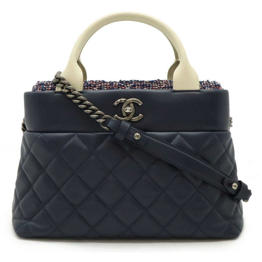 Chanel Tweed Matelasse 2way Handbag Classic Flap | Studio Nafay