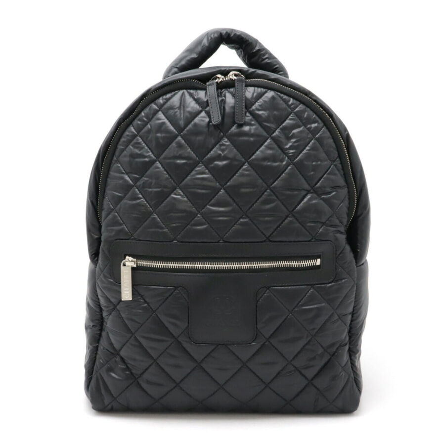 Chanel Coco Cocoon Nylon Leather Backpack Classic Flap | Studio Nafay