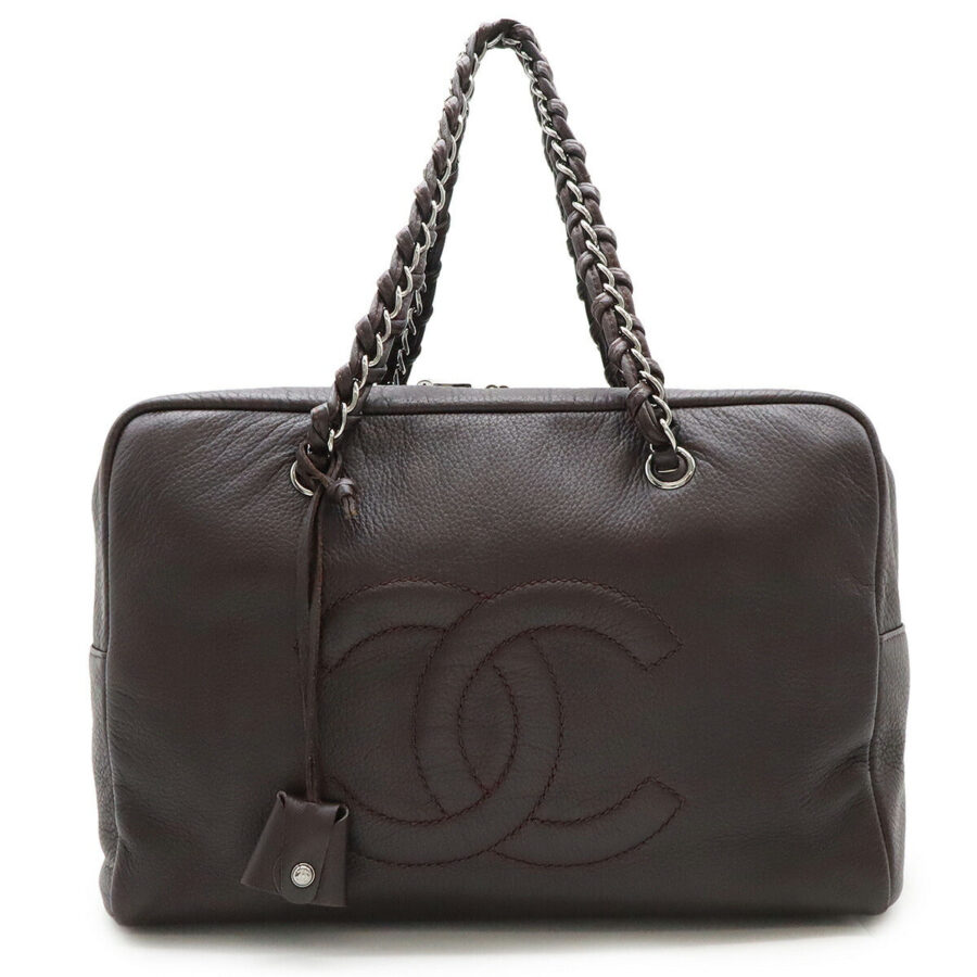 Chanel Luxury Line Coco Mark Leather Shoulder Bag | Studio Nafay