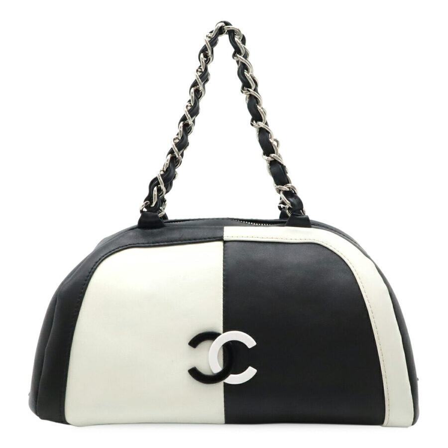 Chanel Coco Mark Leather Handbag | Studio Nafay