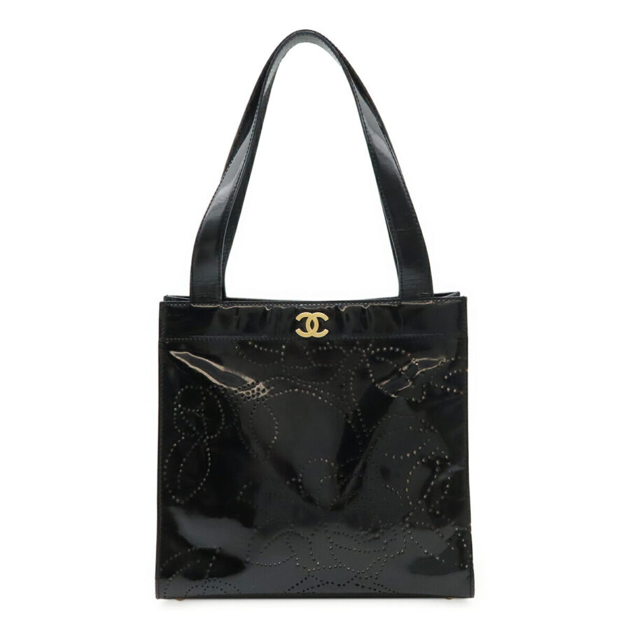 Chanel Camellia Patent Leather 2way Bag | Studio Nafay